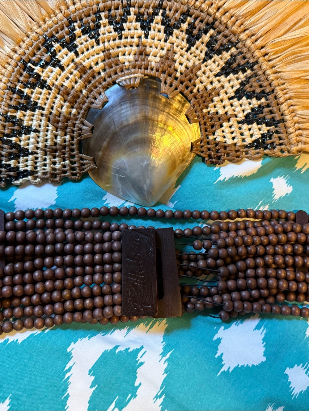 Billabong Multistrand Wooden Bead Belt - Brown